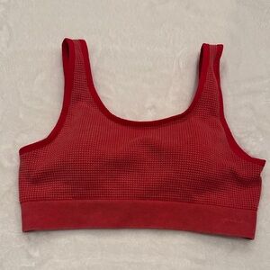 Victoria's Secret Red Textured Sports Bra